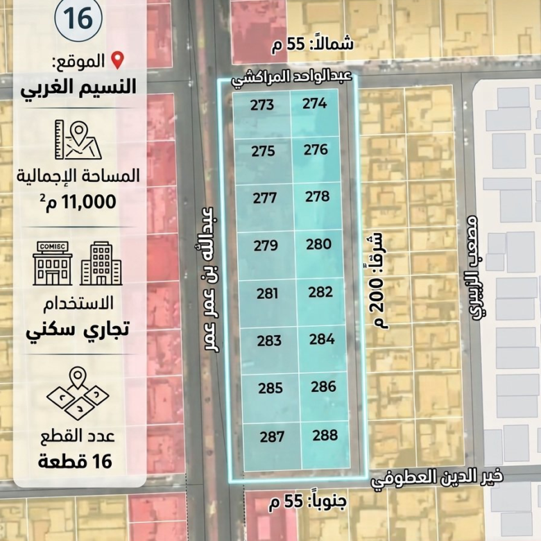 بلك تجاري سكني حي النسيم الغربي